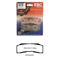 GPFAX EBC Front Brake Pads for Brembo XB2P710 & XB2P711 Endurance 24 Calipers (1 Pack - enough for 1 Calipers) (GPFAX646HH)