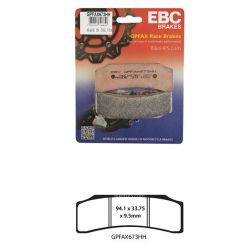 GPFAX EBC Front Brake Pads for Brembo XBO B1 P4 30/34 Race Calipers (1 Pack - enough for 1 Caliper) (GPFAX673HH)