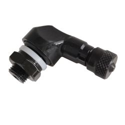 Kineo 90 Degree Aluminium Single Tyre Valve (Black)